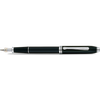 Cross Townsend Fountain Pen - Black Lacquer - Rhodium Trim-Pen Boutique Ltd
