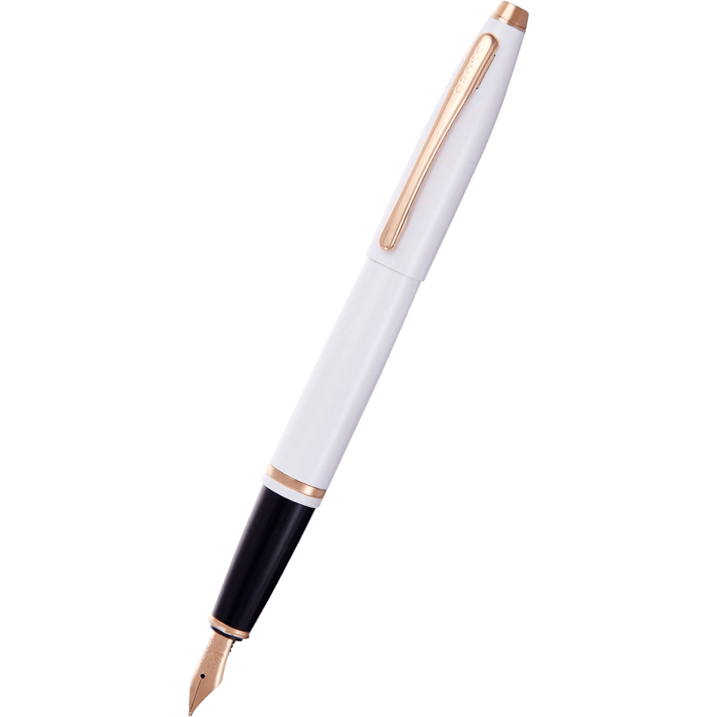 Cross Calais Fountain Pen - Light White - Medium - Pen Boutique Ltd