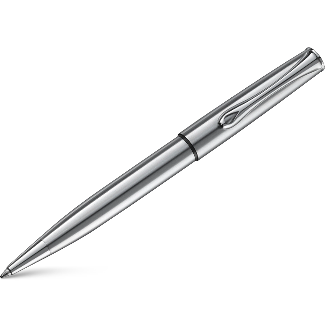 Diplomat Esteem Ballpoint Pen - Matt Chrome-Pen Boutique Ltd