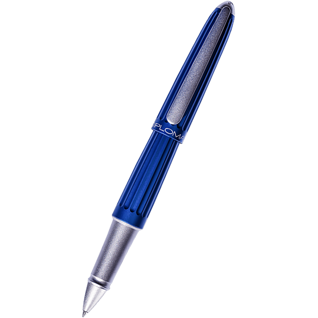 Diplomat Aero Rollerball Pen - Blue - Pen Boutique Ltd