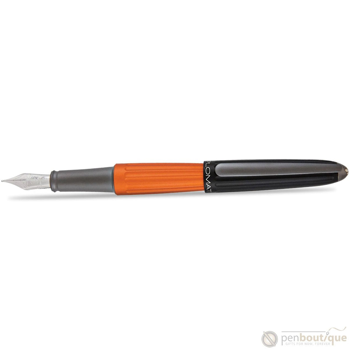 Diplomat Aero Fountain Pen - Black/Orange - Pen Boutique Ltd