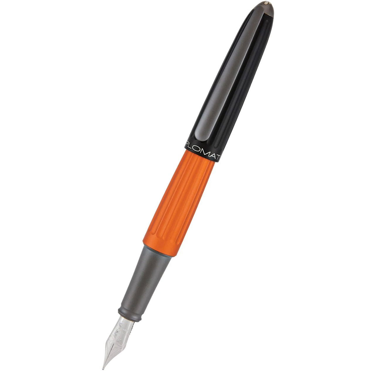 Diplomat Aero Fountain Pen - Black/Orange - Pen Boutique Ltd