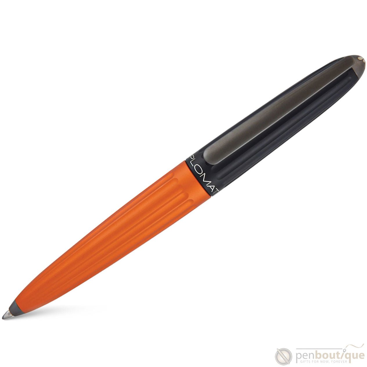 Diplomat Aero Ballpoint Pen - Black/Orange - Pen Boutique Ltd