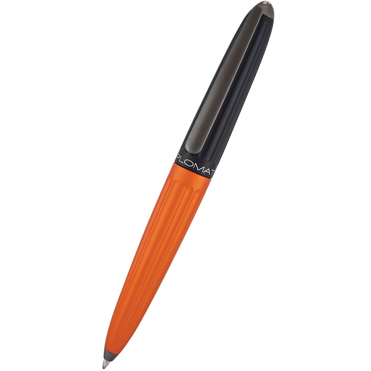 Diplomat Aero Ballpoint Pen - Black/Orange - Pen Boutique Ltd
