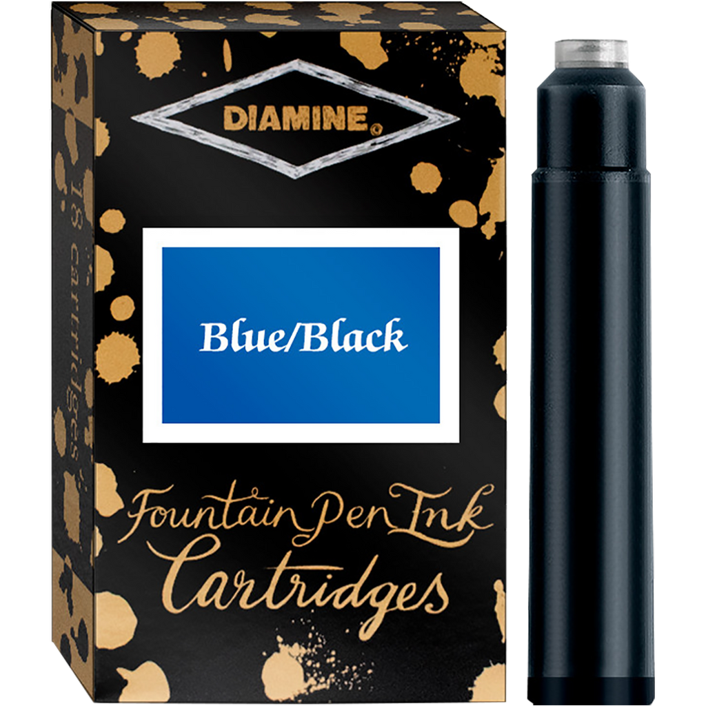Diamine Blue Black Ink Cartridges 18/pk-Pen Boutique Ltd