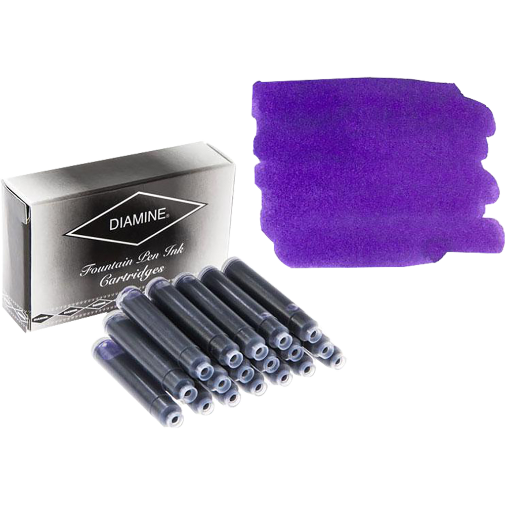 Diamine Imperial Purple Ink Cartridges 18/pk-Pen Boutique Ltd