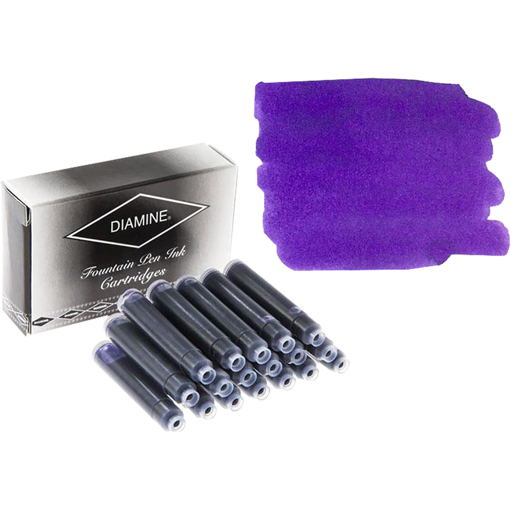 Diamine Imperial Purple Ink Cartridges 18/pk-Pen Boutique Ltd