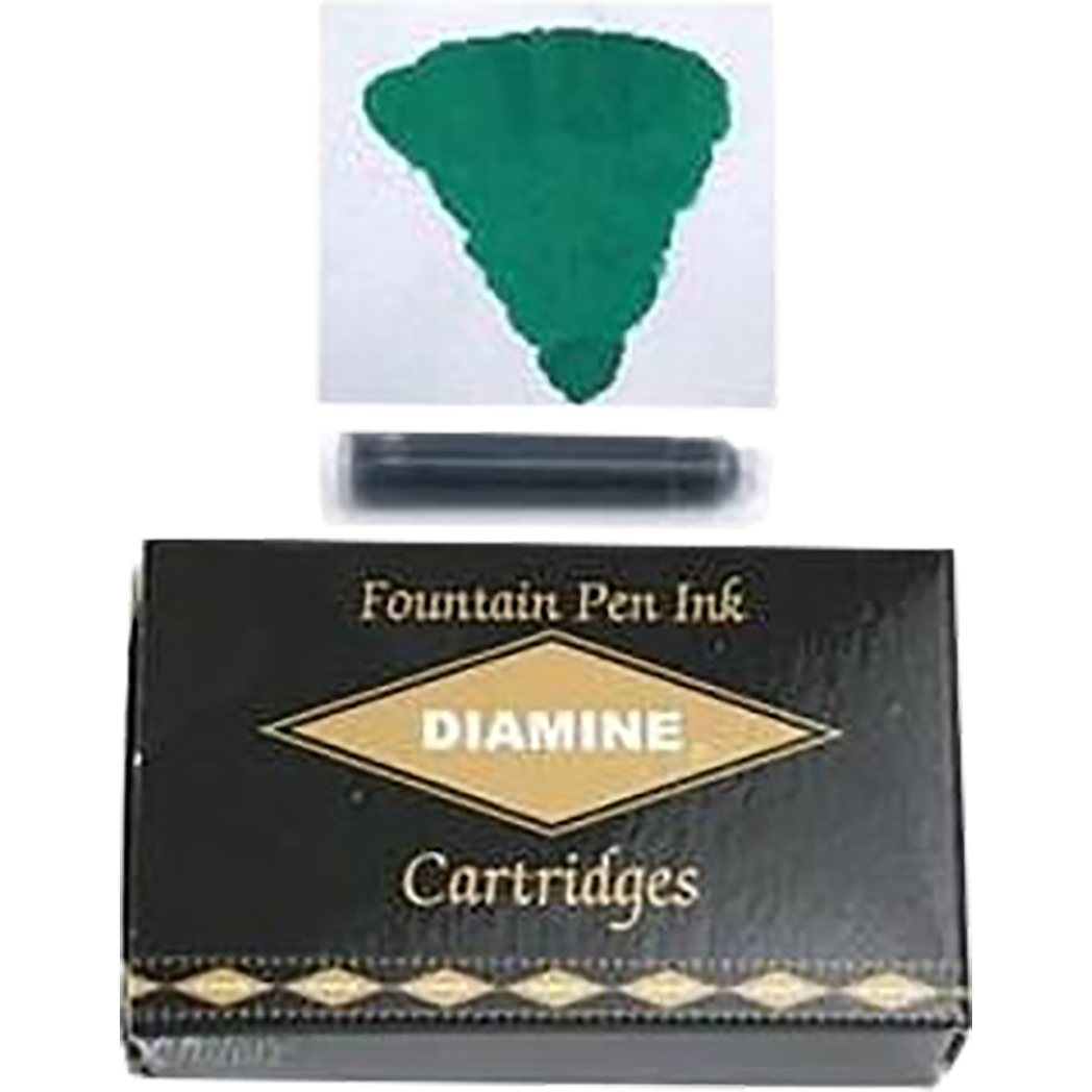 Diamine Woodland Green Ink Cartridges 18/pk-Pen Boutique Ltd