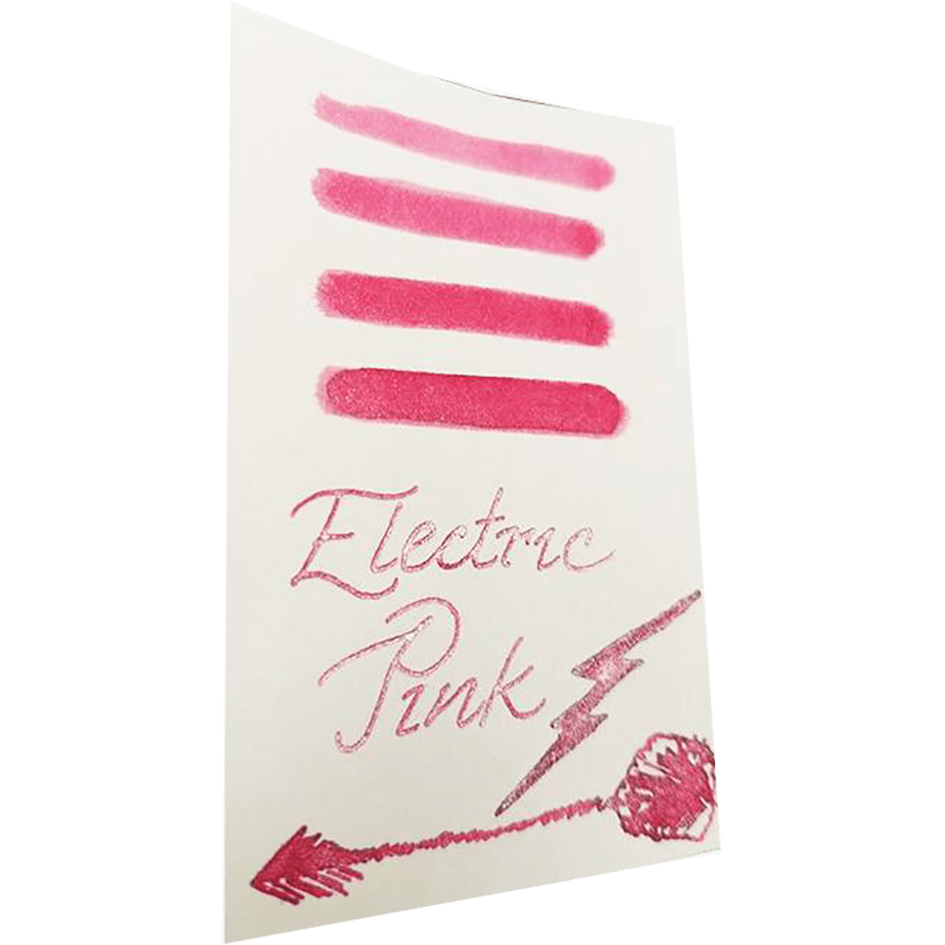Diamine Shimmer Ink 50 ml Electric Pink - Silver shimmer - Pen Boutique Ltd