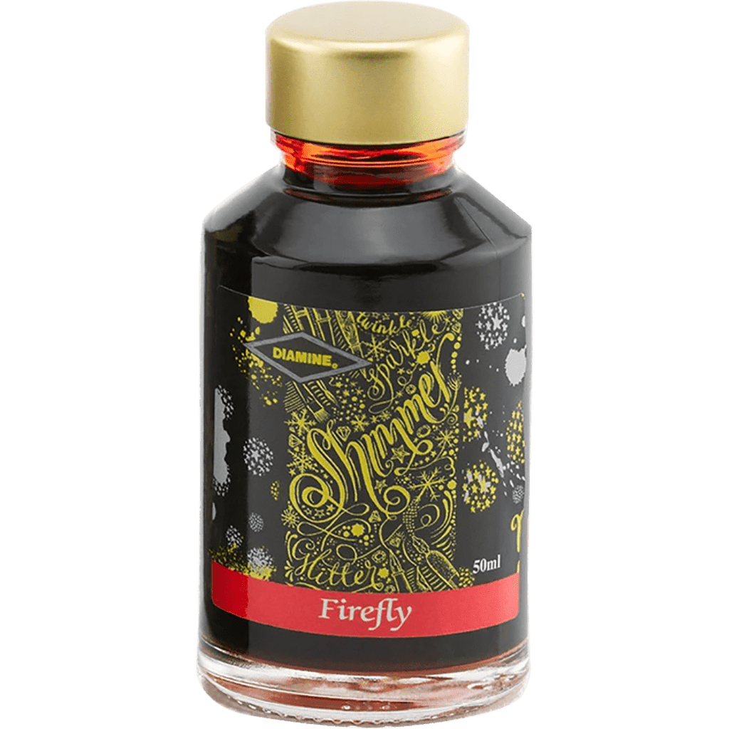 Diamine Shimmer Ink 50 ml Firefly - Gold shimmer - Pen Boutique Ltd