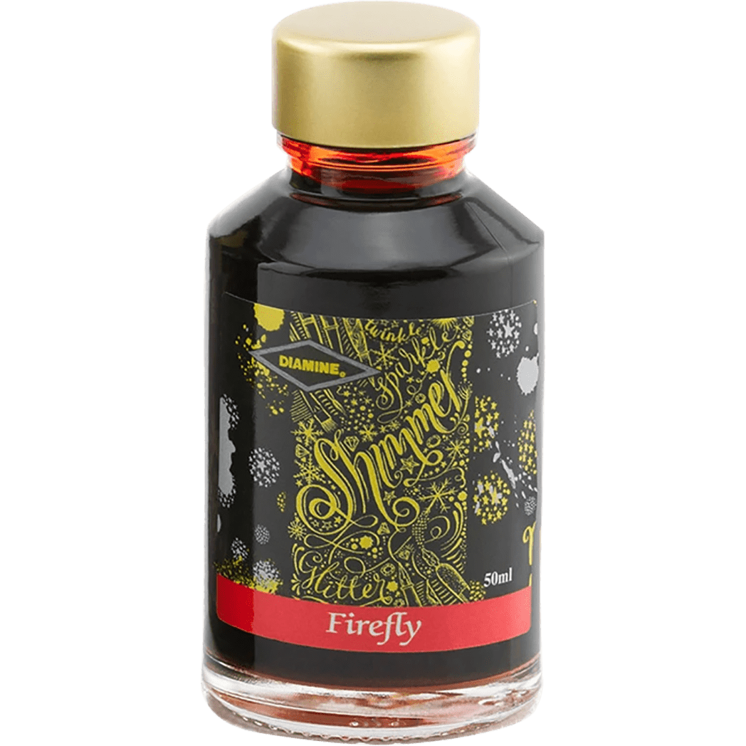Diamine Shimmer Ink 50 ml Firefly - Gold shimmer - Pen Boutique Ltd