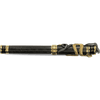 David Oscarson Black Water Snake Rollerball Pen - Translucent Black Moss and Opaque Black Hard Enamel w/ Gold Vermeil - Pen Boutique Ltd