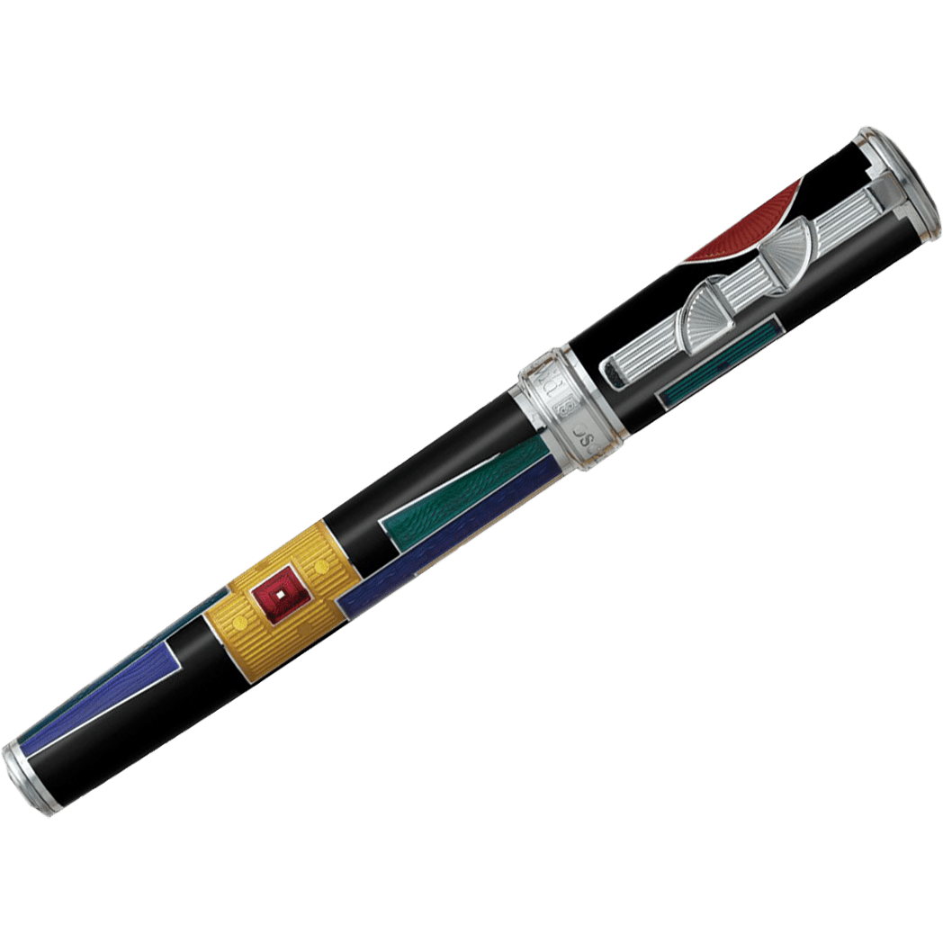 David Oscarson 15th Anniversary/American Art Deco Rollerball Pen - Opaque Onyx Black - Pen Boutique Ltd