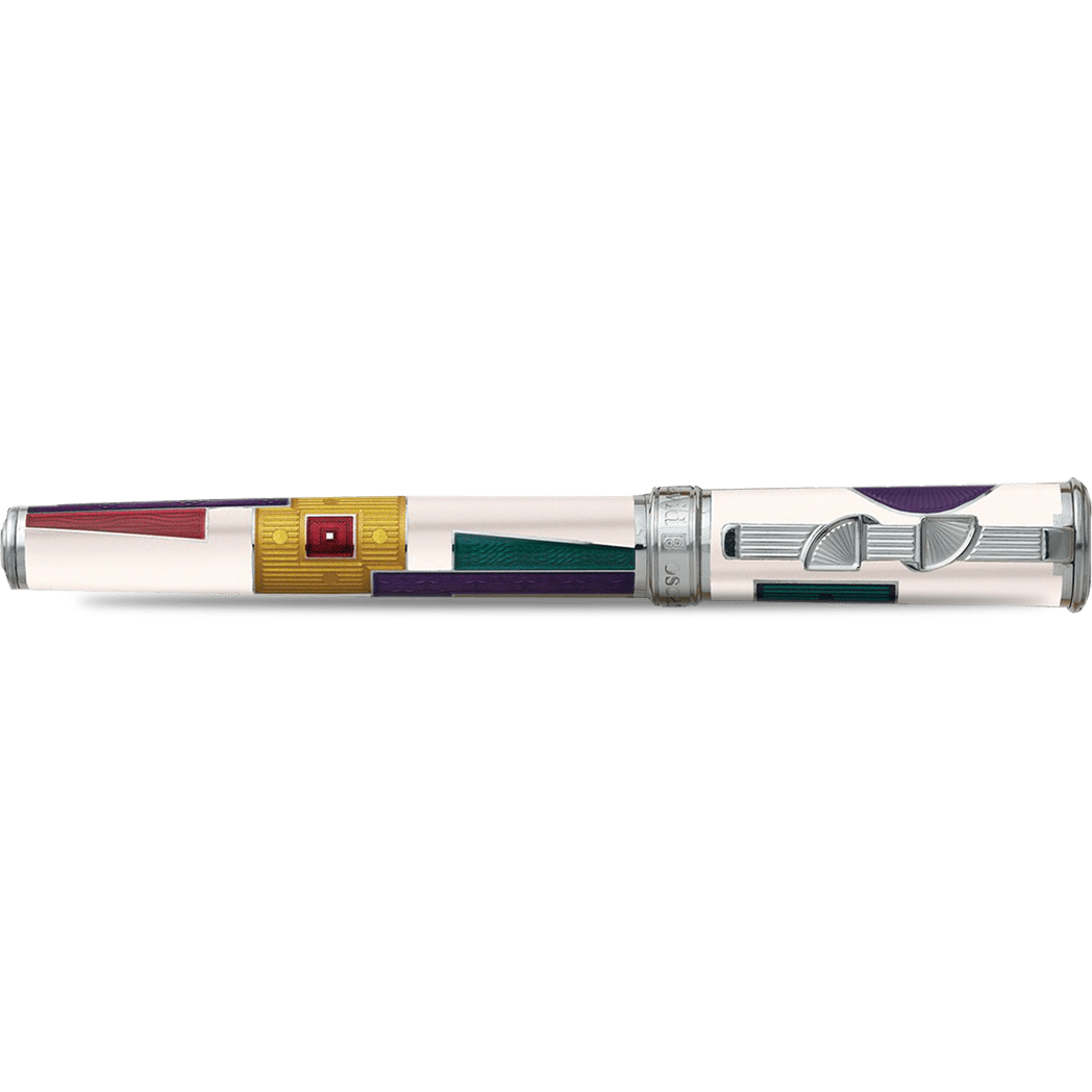 David Oscarson 15th Anniversary/American Art Deco Rollerball Pen - Opaque White - Pen Boutique Ltd