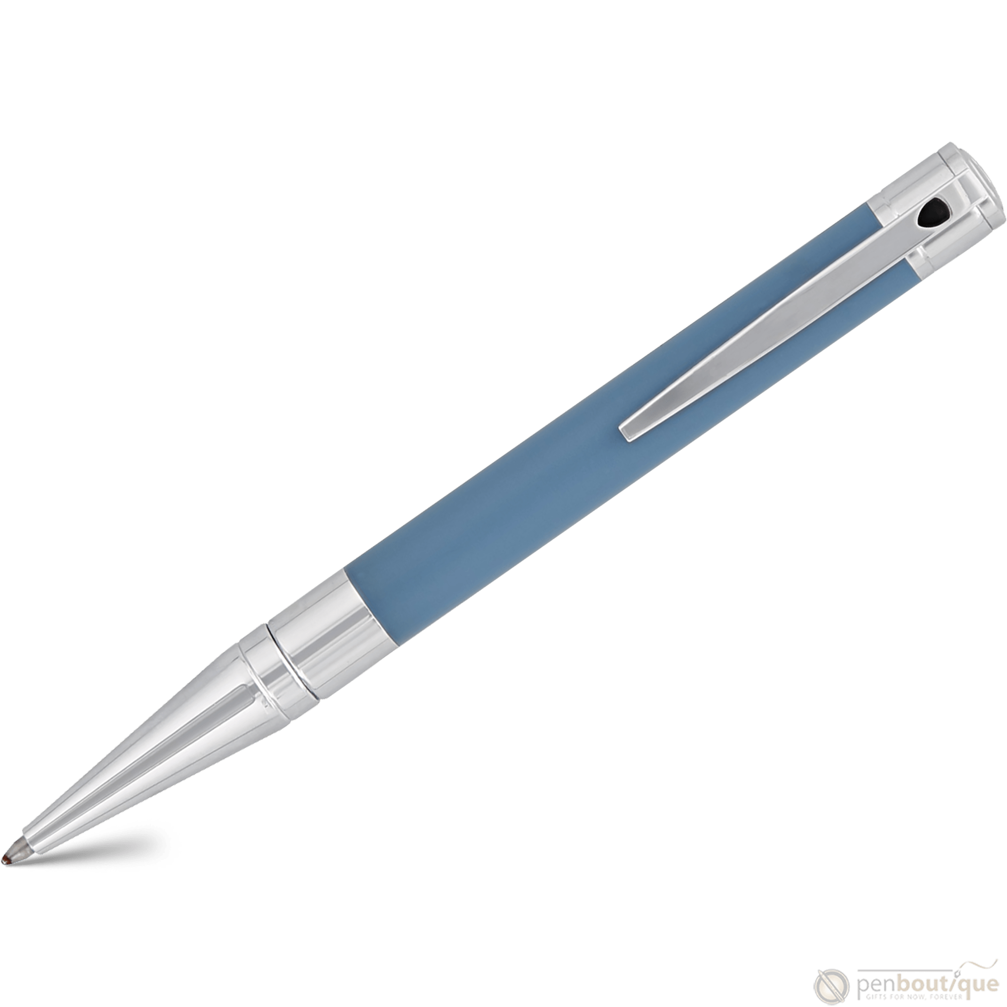 S T Dupont D - Initial Ballpoint Pen - Shark Blue - Pen Boutique Ltd