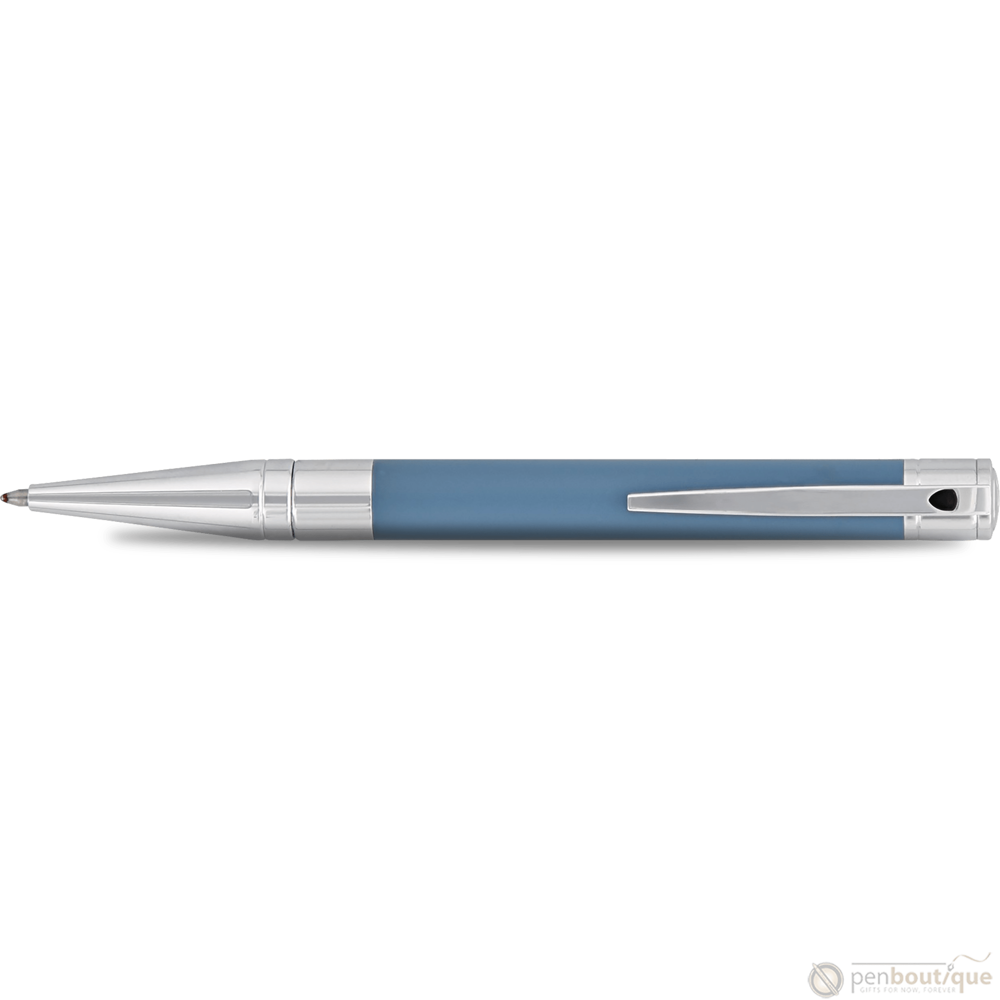 S T Dupont D - Initial Ballpoint Pen - Shark Blue - Pen Boutique Ltd