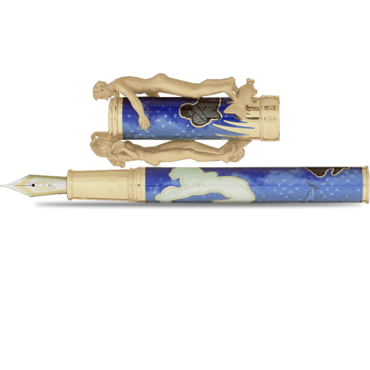 David Oscarson Marriage of the Waters Fountain Pen - Azure Blue - Pen Boutique Ltd