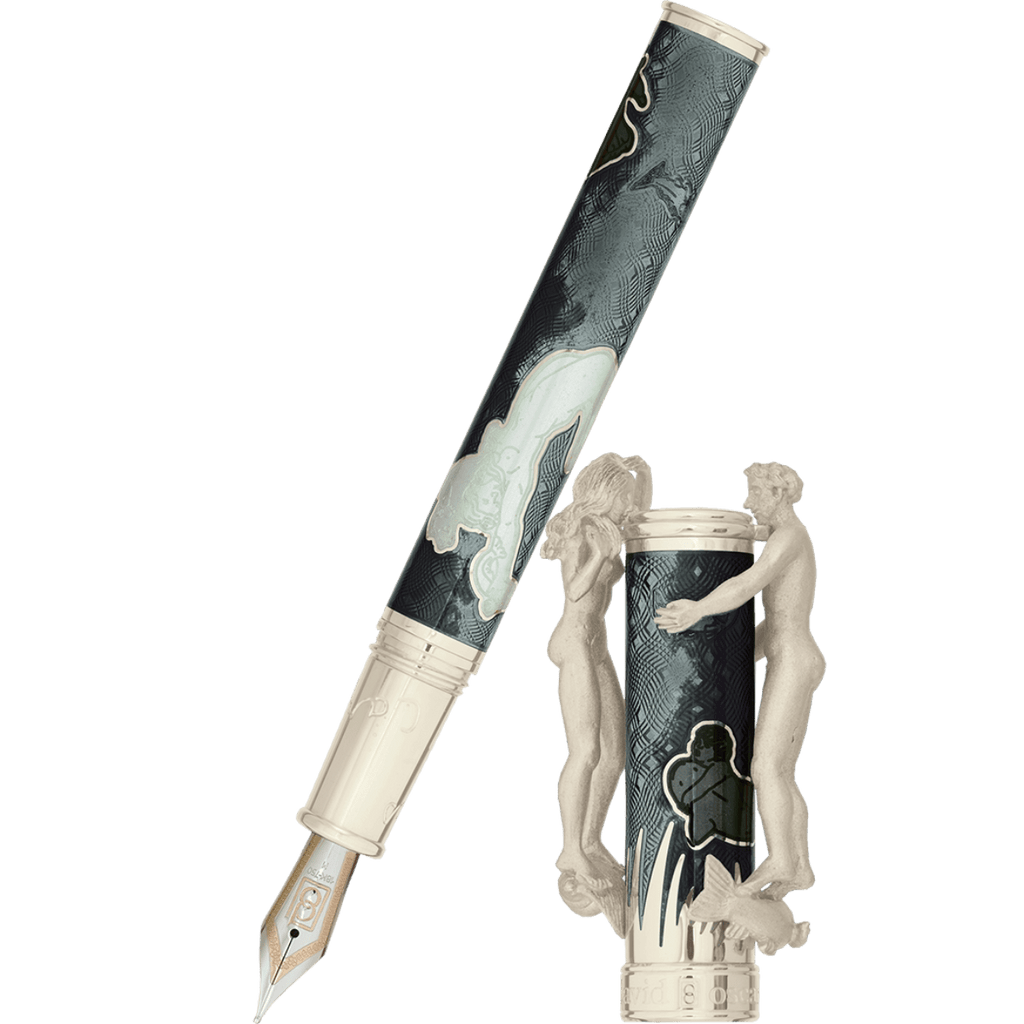 David Oscarson Marriage of the Waters Fountain Pen - Grey - Pen Boutique Ltd