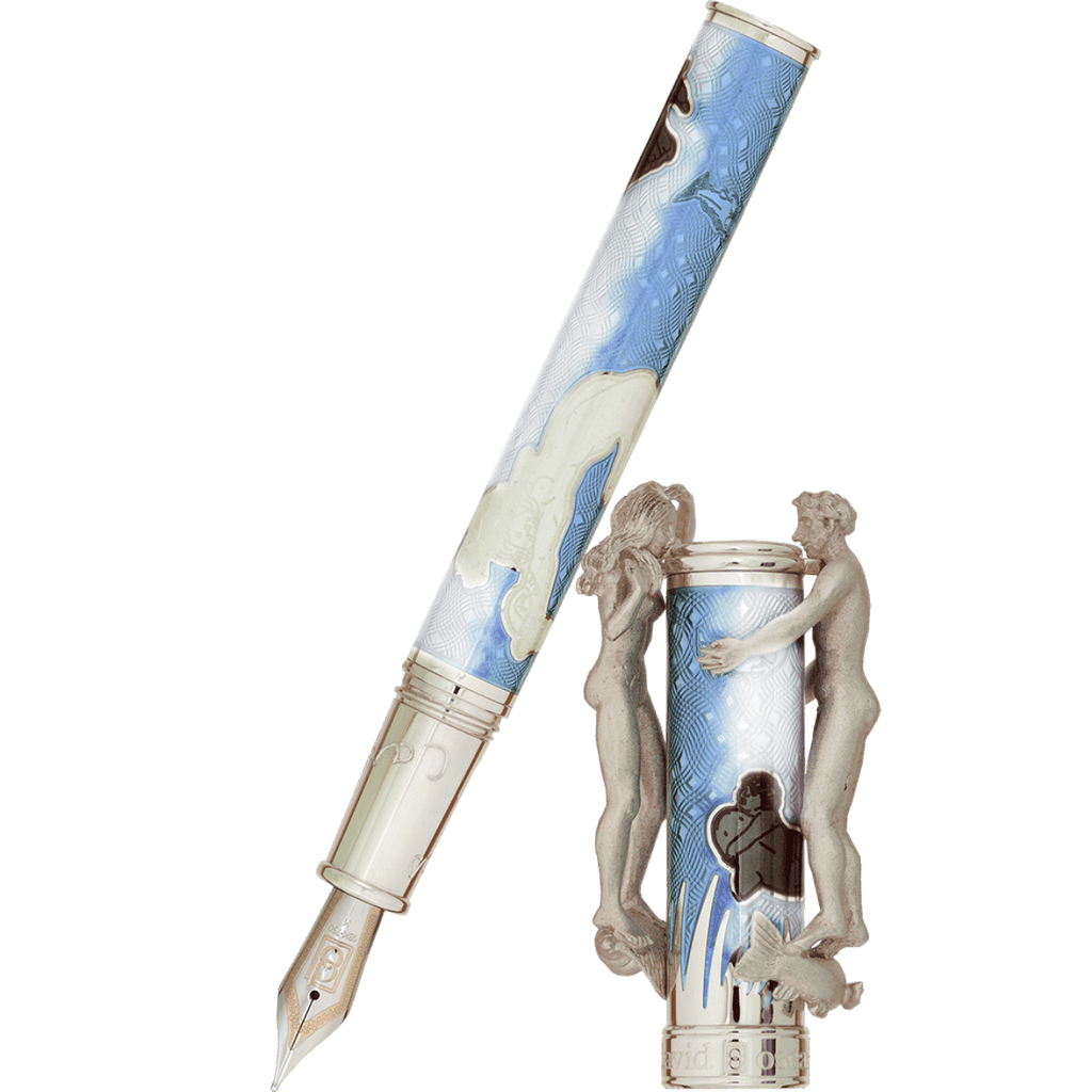 David Oscarson Marriage of the Waters Fountain Pen - Sapphire - Pen Boutique Ltd