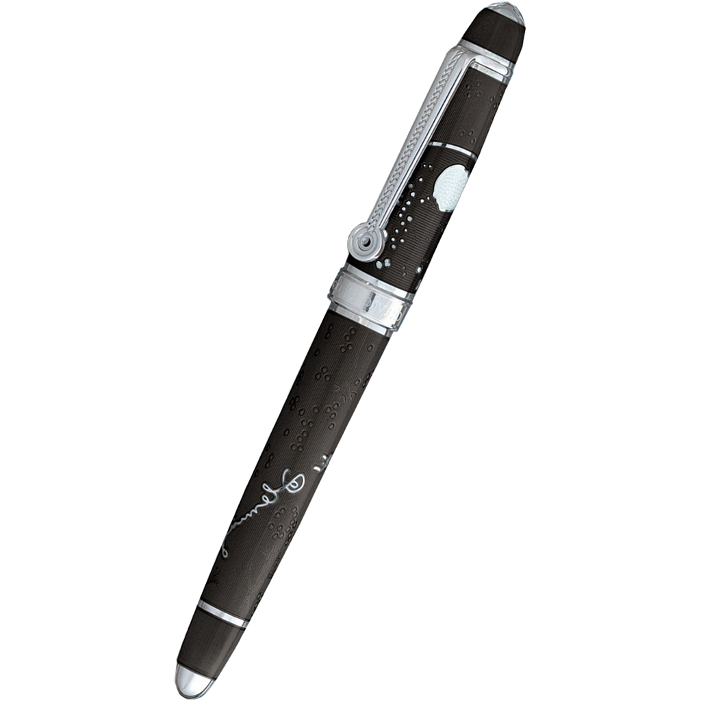 David Oscarson Sir Alexander Fleming Fountain Pen - Translucent Black-Pen Boutique Ltd