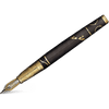 David Oscarson Tesla Fountain Pen - Translucent Black - Gold Trim - Pen Boutique Ltd