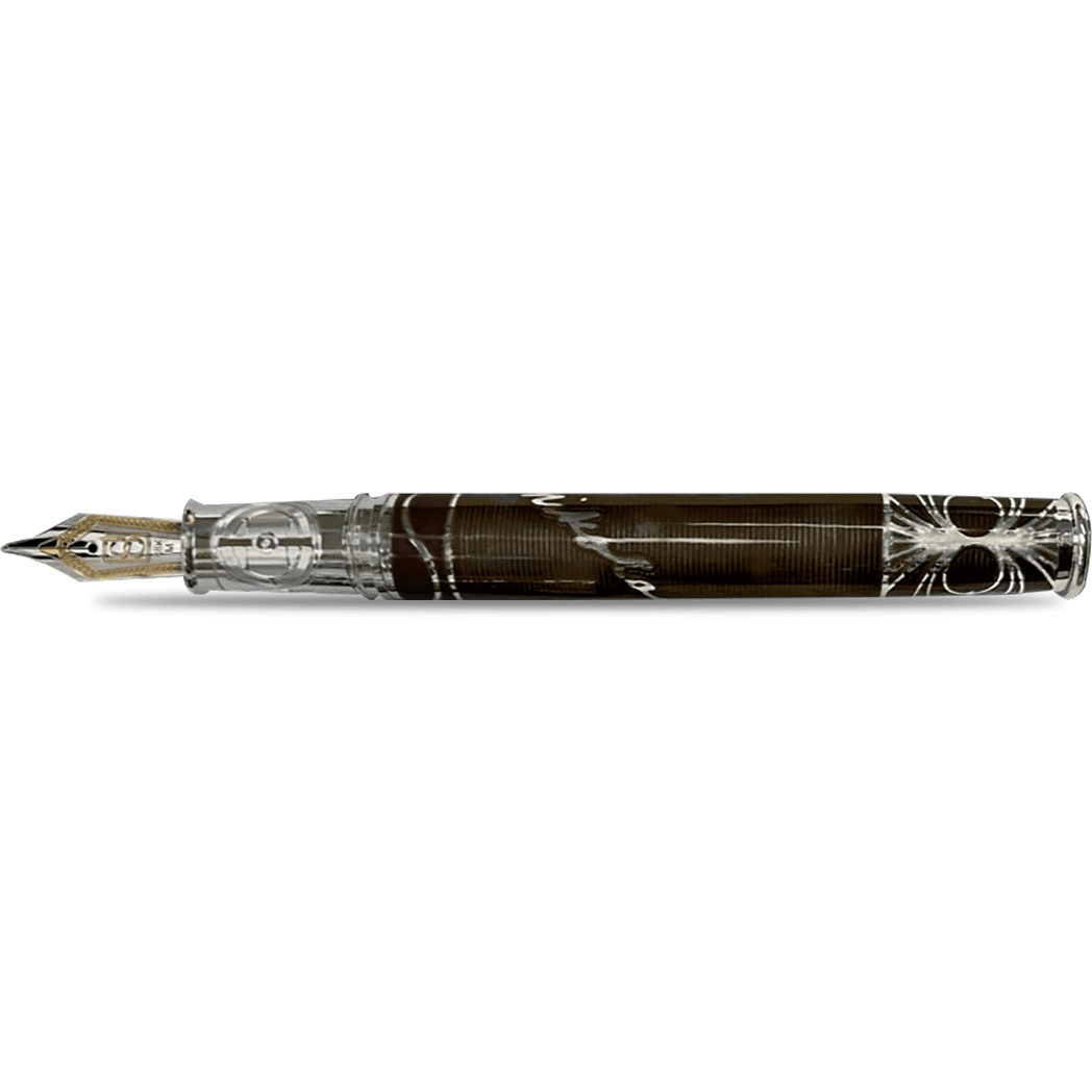 David Oscarson Tesla Fountain Pen - Translucent Mossy - Pen Boutique Ltd