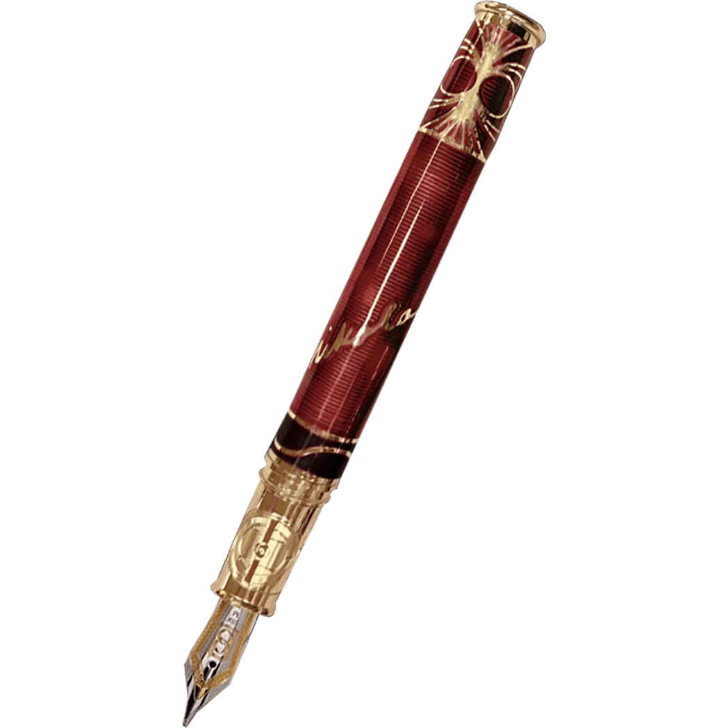 David Oscarson Tesla Fountain Pen - Translucent Orange - Pen Boutique Ltd