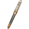 David Oscarson Deus Regit Fountain Pen - Gray - Gold Trim - Pen Boutique Ltd