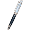 David Oscarson Deus Regit Fountain Pen - Moss Black - Silver Trim - Pen Boutique Ltd