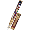 David Oscarson Ellis Island Fountain Pen - Ruby Red - Gold Vermeil - Pen Boutique Ltd