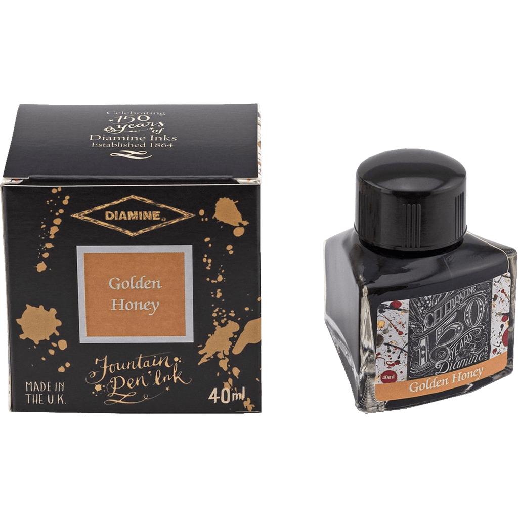 Diamine 150th Anniversary Ink Bottle - Golden Honey - 40ml - Pen Boutique Ltd