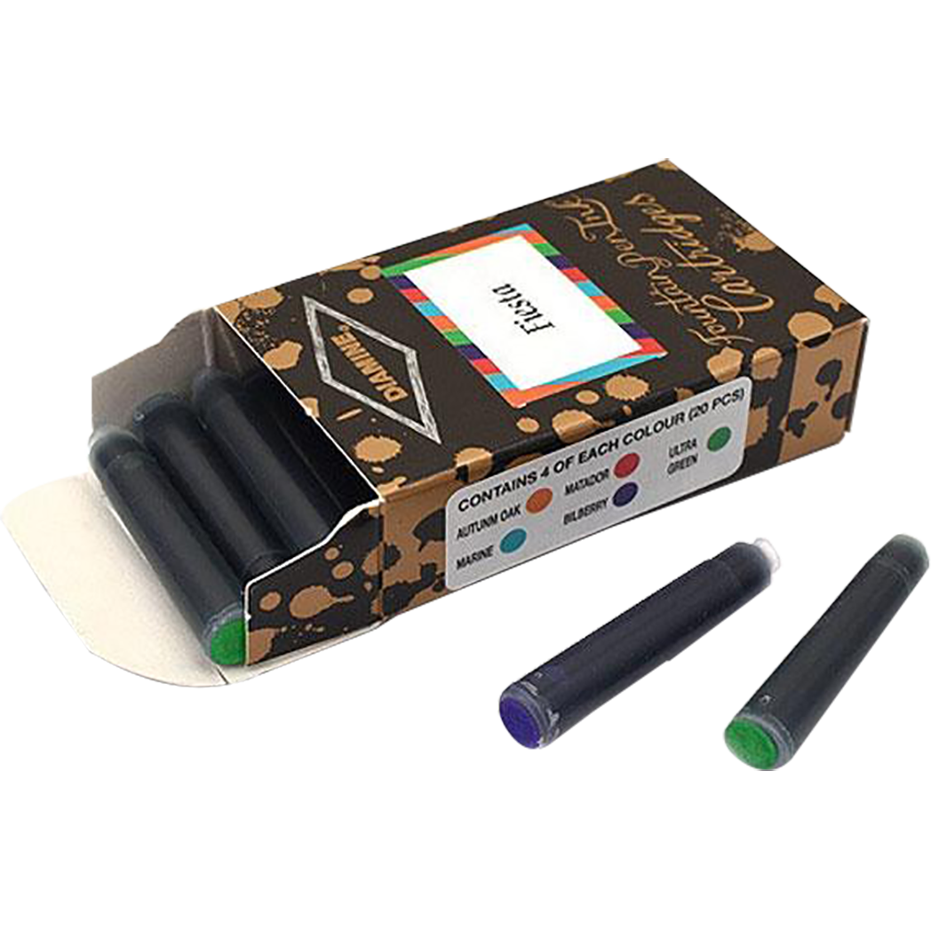 Diamine Fiesta Ink Cartridge Set-Pen Boutique Ltd
