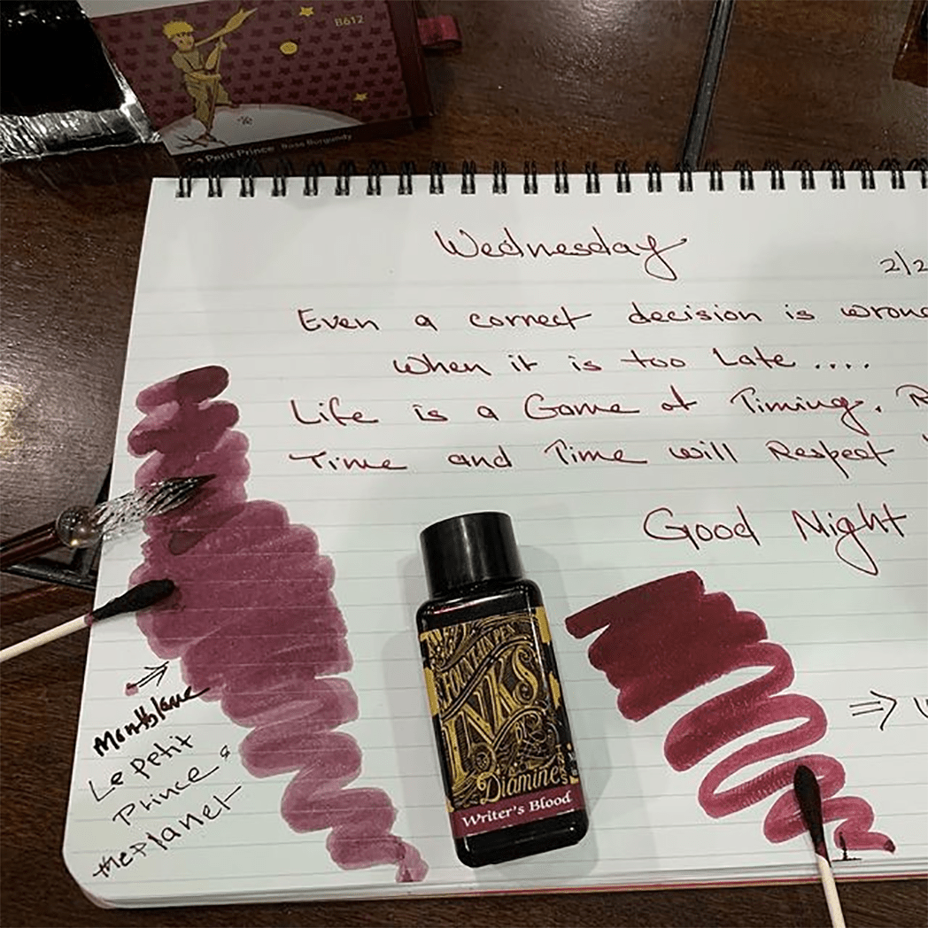 Diamine Ink Bottle - Writer's Blood - 30ml - Pen Boutique Ltd