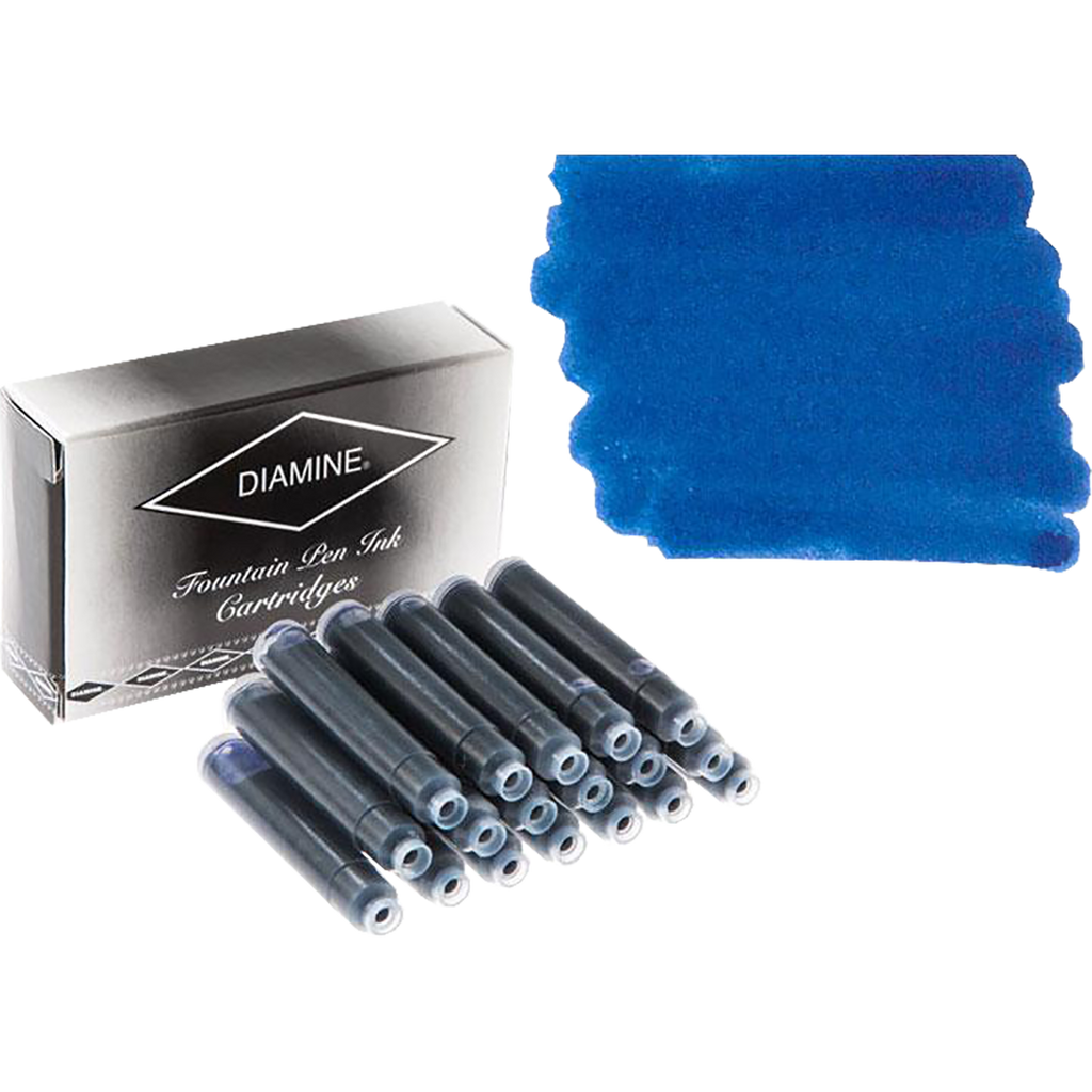 Diamine Majestic Blue Ink Cartridges 18/pk-Pen Boutique Ltd