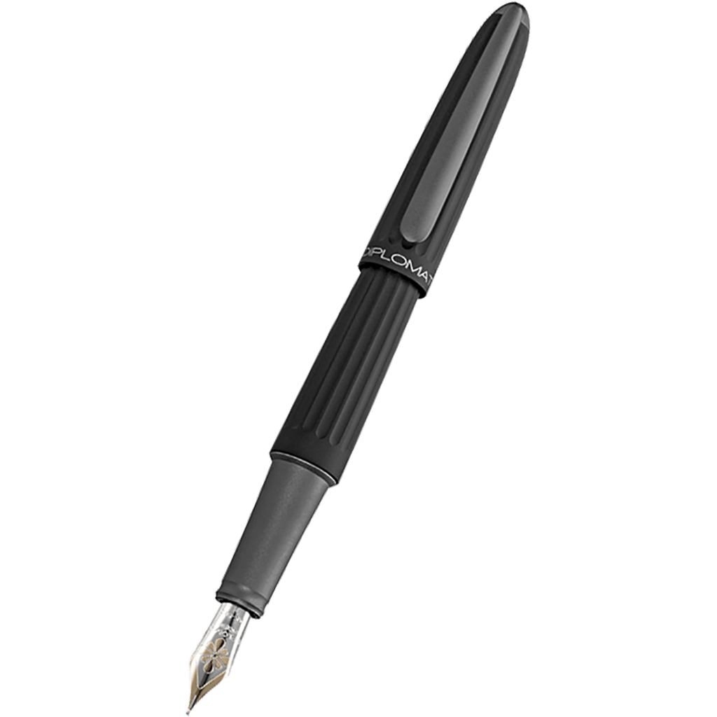 Diplomat Aero 14K Fountain Pen - Black - Pen Boutique Ltd