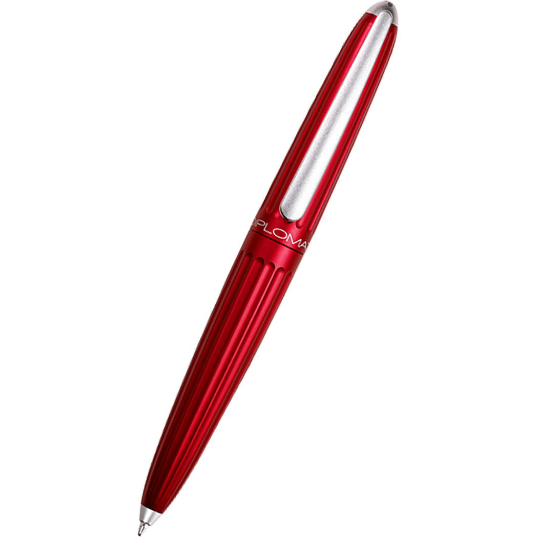Diplomat Aero Ballpoint Pen - Red - Pen Boutique Ltd