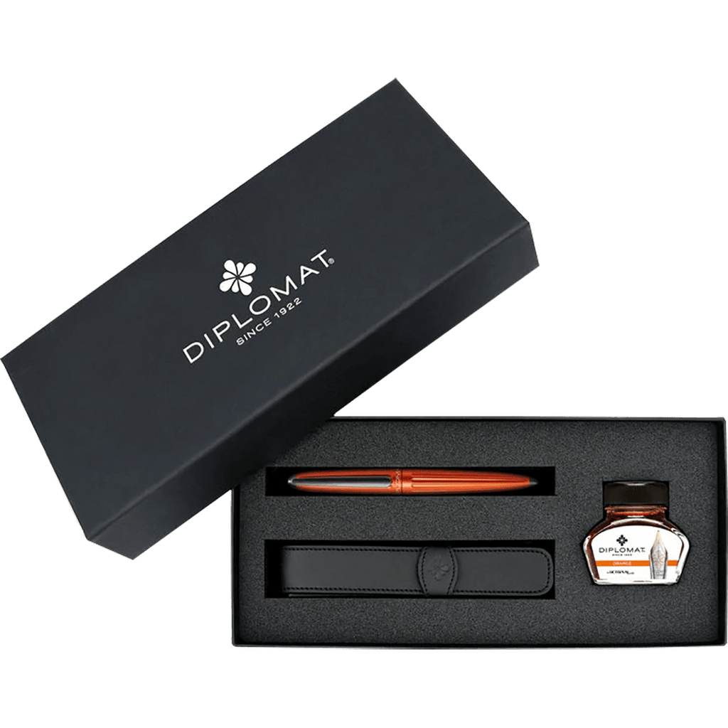 Diplomat Aero Gift Set - Orange - Pen Boutique Ltd