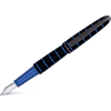 Diplomat Elox Ring Fountain Pen - Blue - Stainless Steel Nib - Pen Boutique Ltd