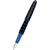 Diplomat Elox Ring Fountain Pen - Blue - Stainless Steel Nib - Pen Boutique Ltd