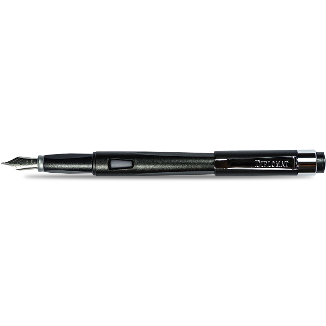 Diplomat Magnum Fountain Pen - Crow Black-Pen Boutique Ltd