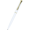 Diplomat Traveller EasyFLOW Ballpoint Pen - Snowwhite - Gold Trim - Pen Boutique Ltd