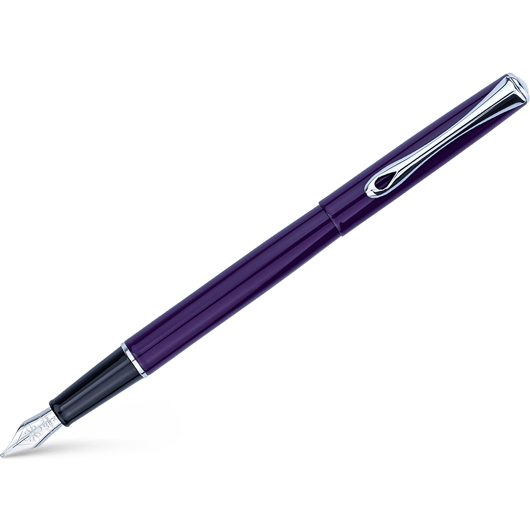 Diplomat Traveller Fountain Pen - Deep Purple - Pen Boutique Ltd