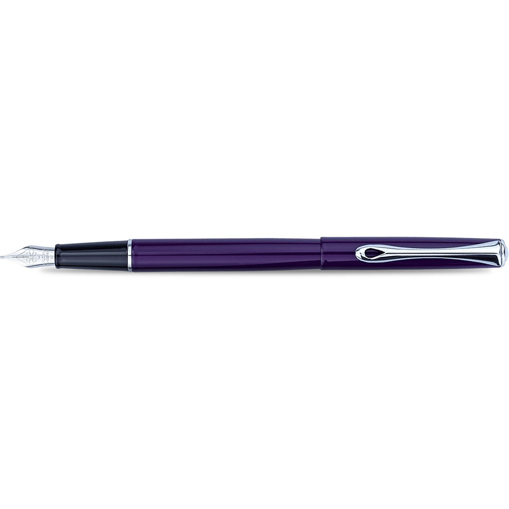 Diplomat Traveller Fountain Pen - Deep Purple - Pen Boutique Ltd