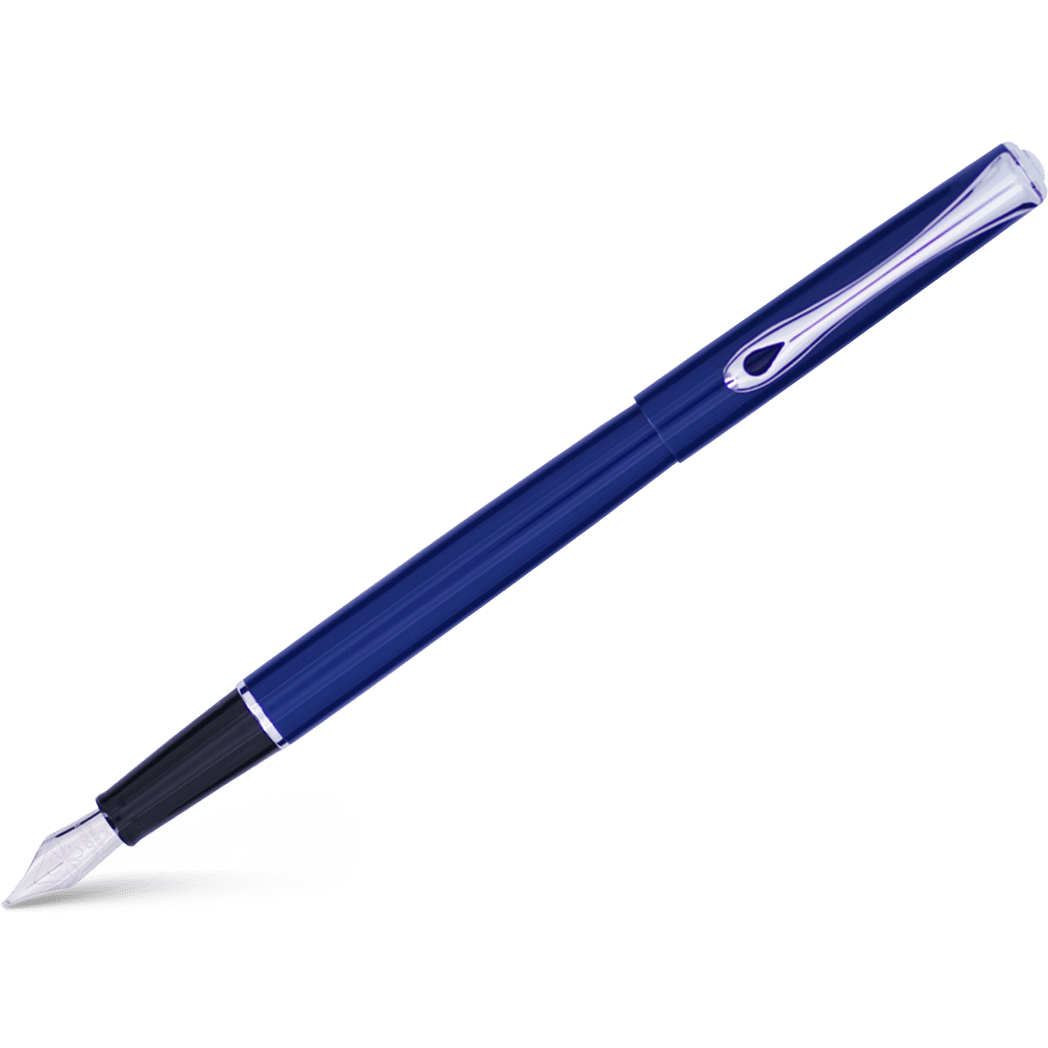 Diplomat Traveller Fountain Pen - Navy Blue - Pen Boutique Ltd