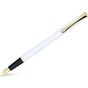 Diplomat Traveller Fountain Pen - Snowwhite - Gold Trim - Pen Boutique Ltd