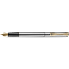 Diplomat Traveller Fountain Pen - Stainless Steel Gold - Pen Boutique Ltd