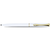Diplomat Traveller Mechanical Pencil - Snowwhite - Gold Trim - Pen Boutique Ltd