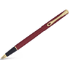 Diplomat Traveller Rollerball Pen - Dark Red - Gold - Pen Boutique Ltd