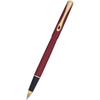 Diplomat Traveller Rollerball Pen - Dark Red - Gold - Pen Boutique Ltd
