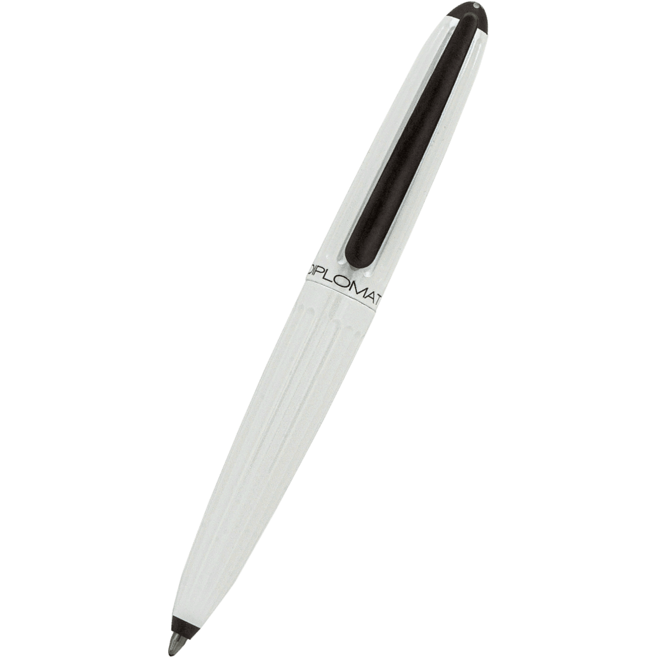 Diplomat Aero Ballpoint Pen - Lacquer White - Pen Boutique Ltd
